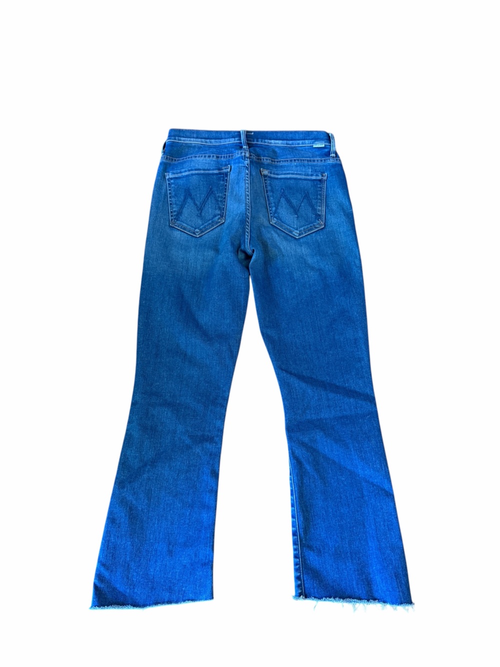 MOTHER The Insider Crop Step Fray Jeans, Blue Moon Wash, Cropped Flare